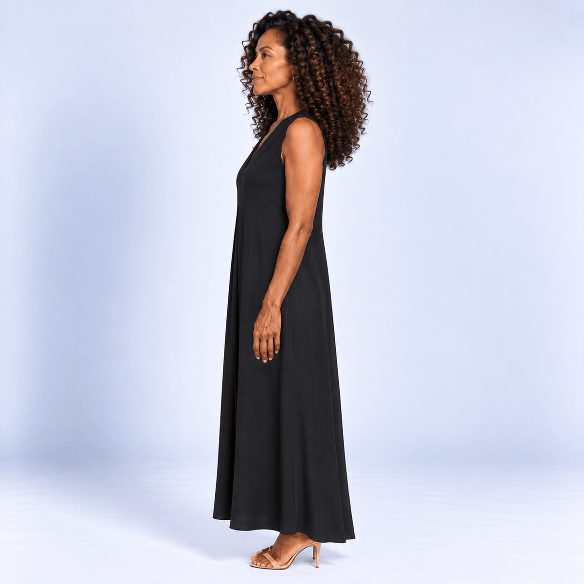 Flowing Long Dress Women's Lightweight Breathable