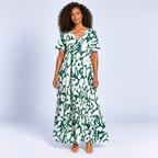 Flowing Summer Dress Women's Lightweight Draped Neckline