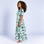 Flowing Summer Dress Women's Lightweight Draped Neckline