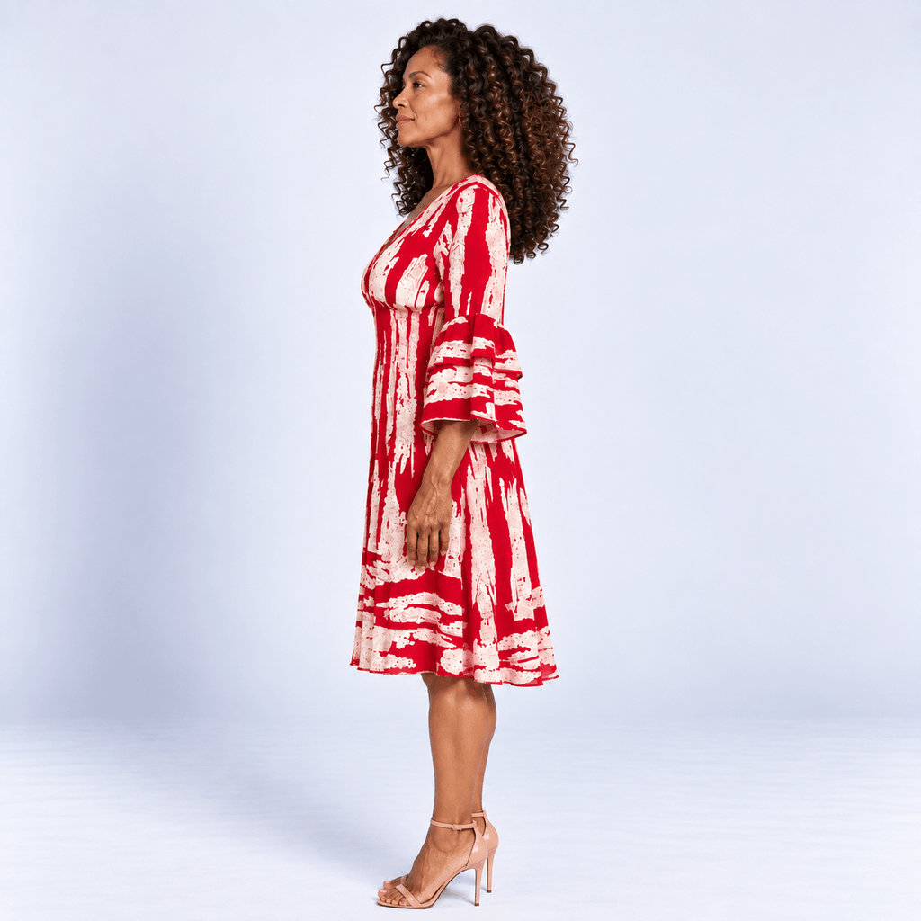 Flowing Summer Dress Women's Lightweight Flared Hem